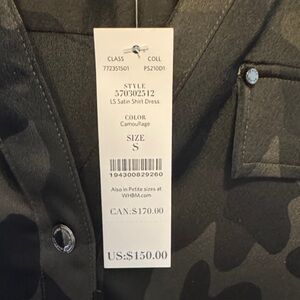 White House Black Market Camouflage Utility Jacket